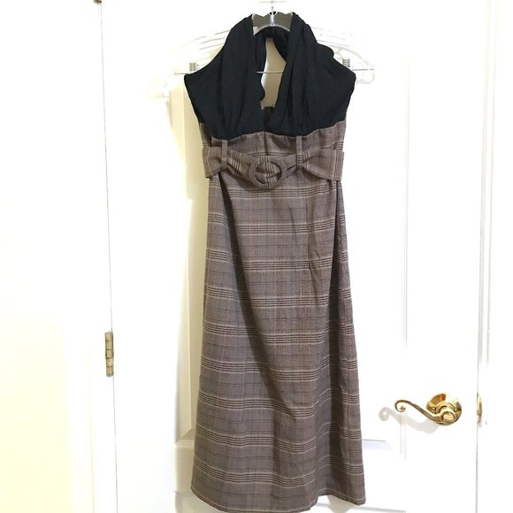 Lapis Dresses & Skirts - Retro Plaid Pencil Wiggle Dress